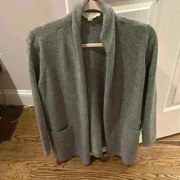 LOFT Sweaters - Loft cardigan, gray like new condition